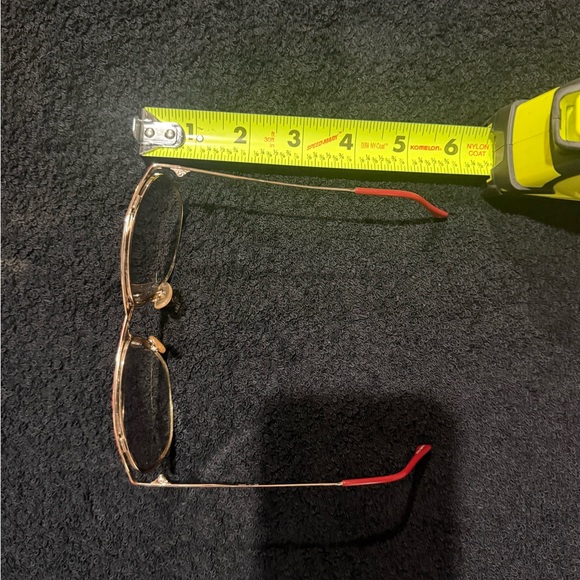 Beverly Johnson Red and Gold Glasses - Picture 7 of 10